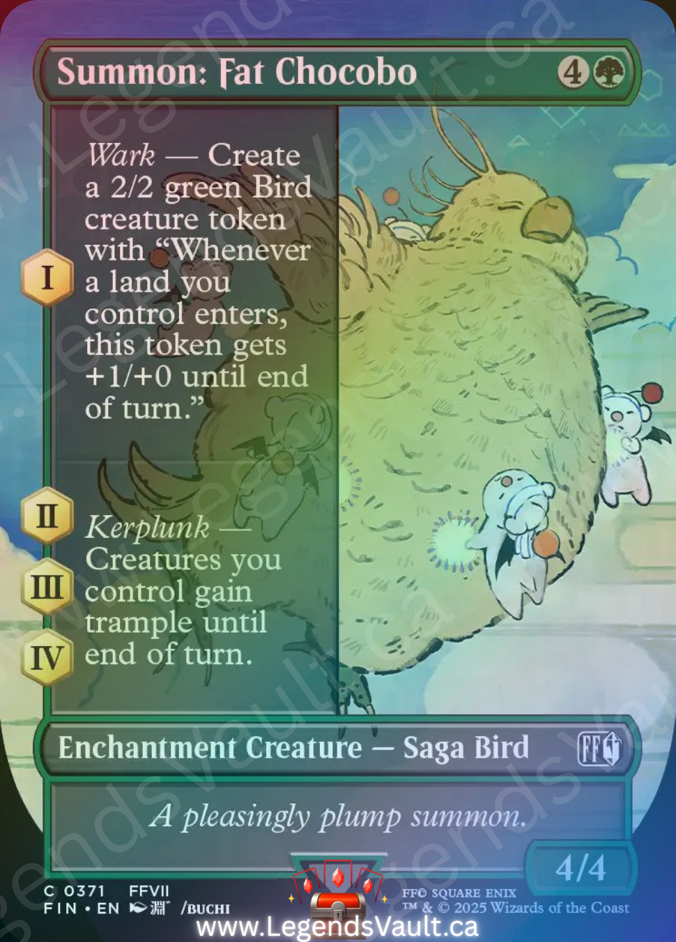 Summon: Fat Choocobo (Borderless)