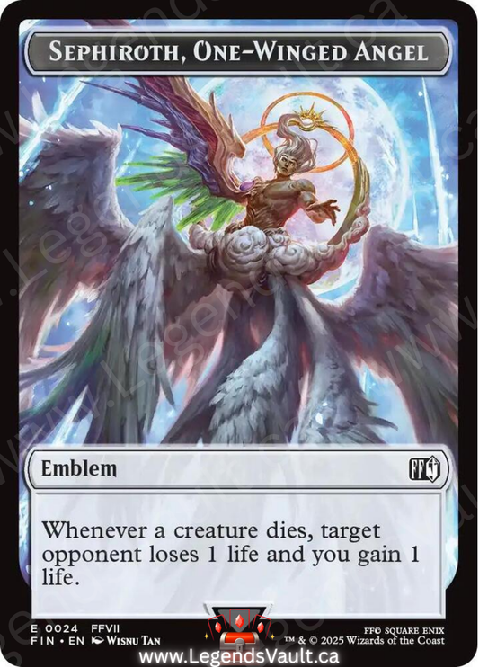 Emblem - Sephiroth, One-Winged Angel (0024 / Robot Warrior (0012) Token